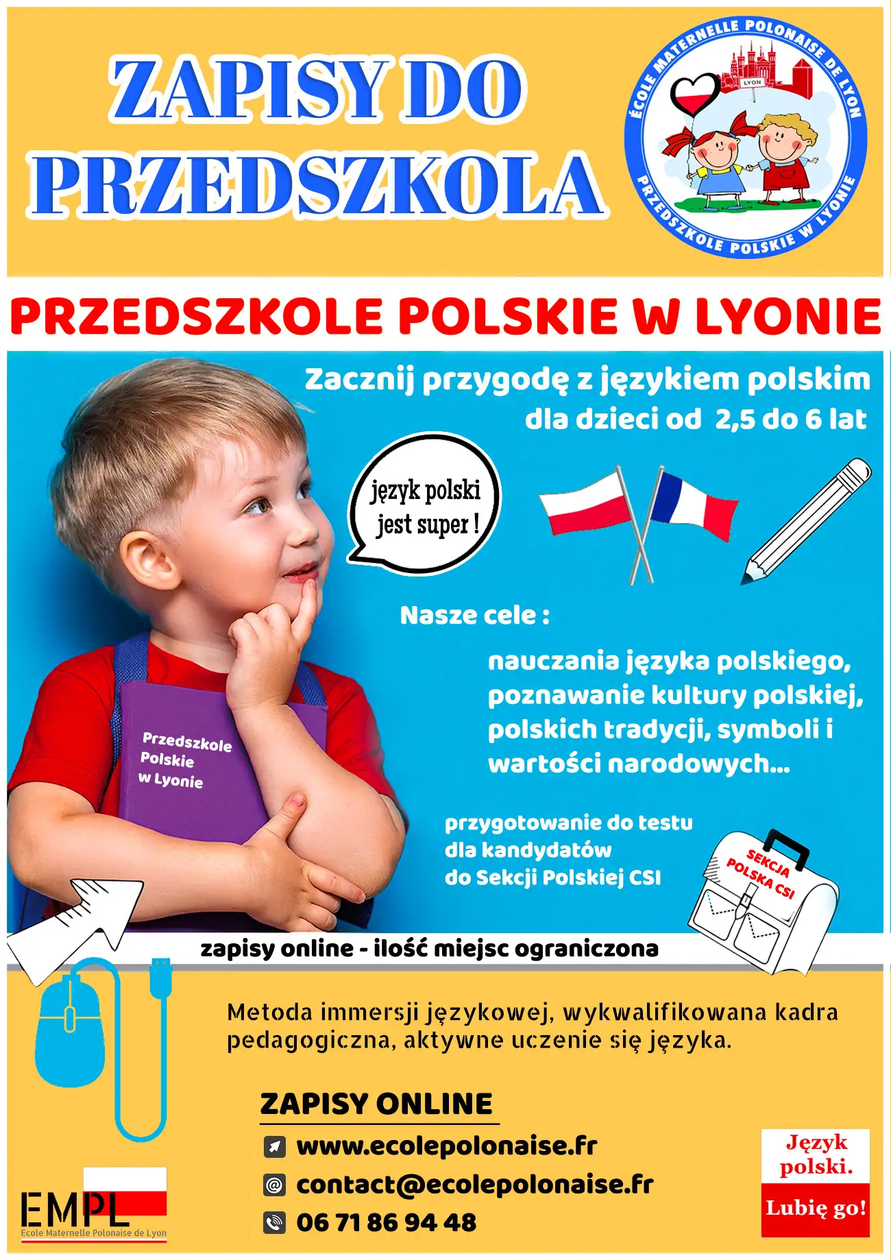 ecole maternelle  polonaise inscriptions 2026 2027